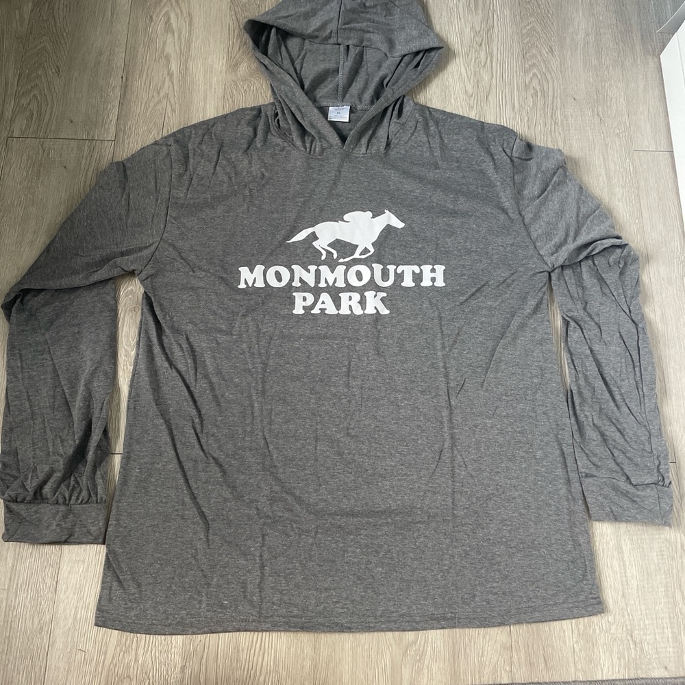 Monmouth Park Charcoal Hoodie Shirt for Men